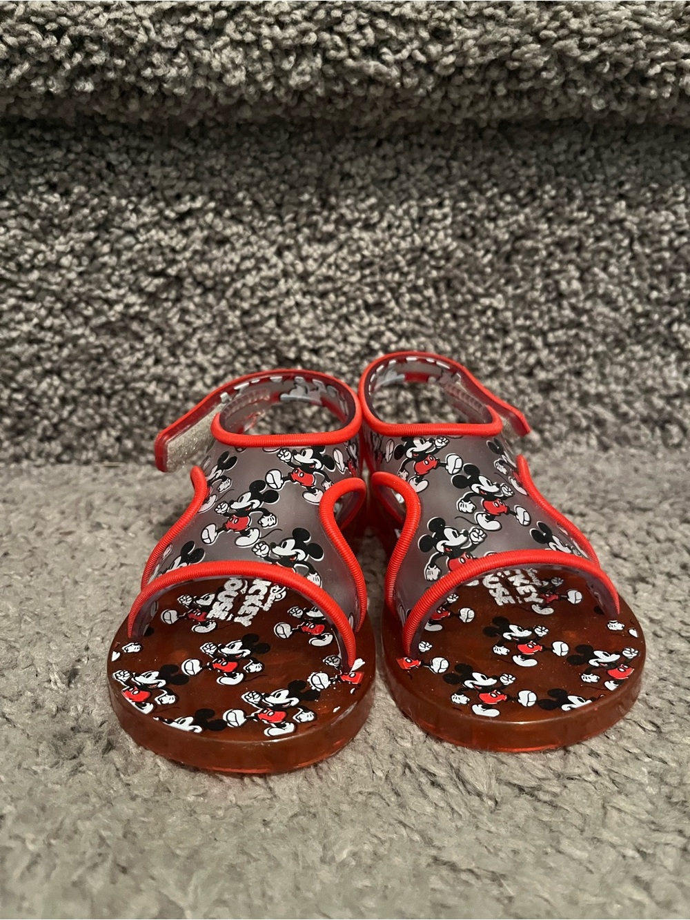 Mini Melissa - Disney - Mickey Mouse Sandals - Red - Size 7